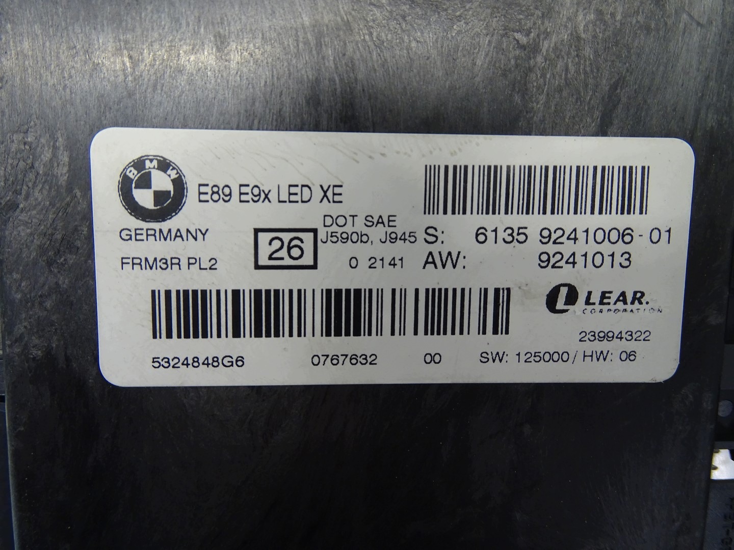 Bedienteil komfortsteuergerät BMW E89 E90 E91 E92 9241006