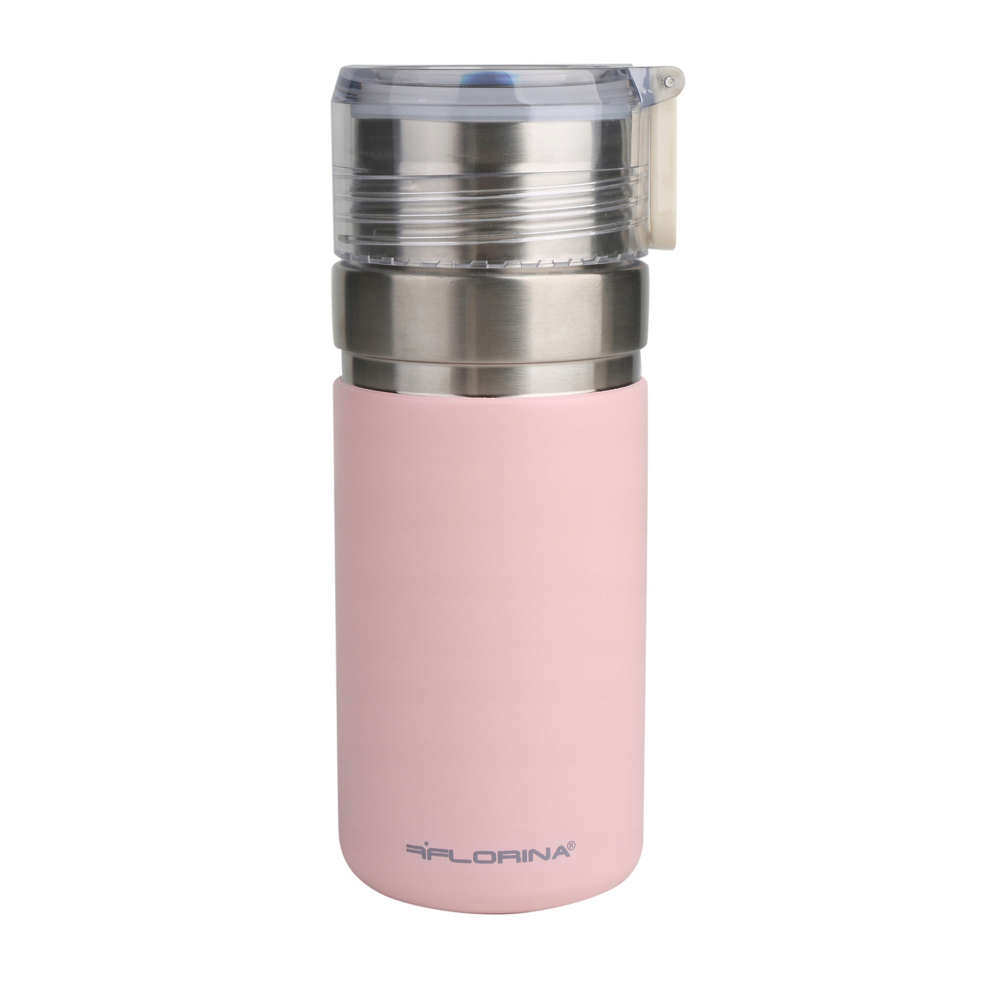 Kubek termiczny Florina Lungo 500 ml stal nierdzewna różowy szczelny