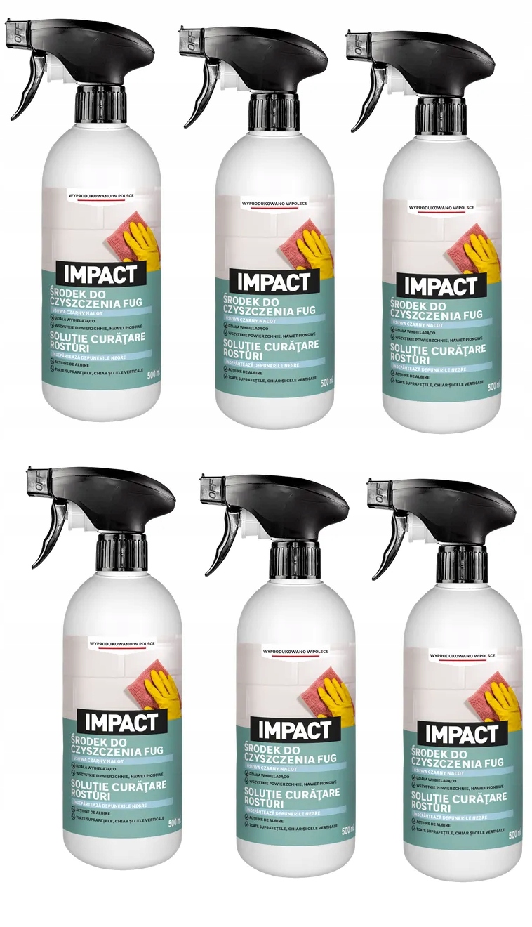 Levně 6xImpact Čistič spár odstraňuje tuky a usazeniny rezu 0.5 l