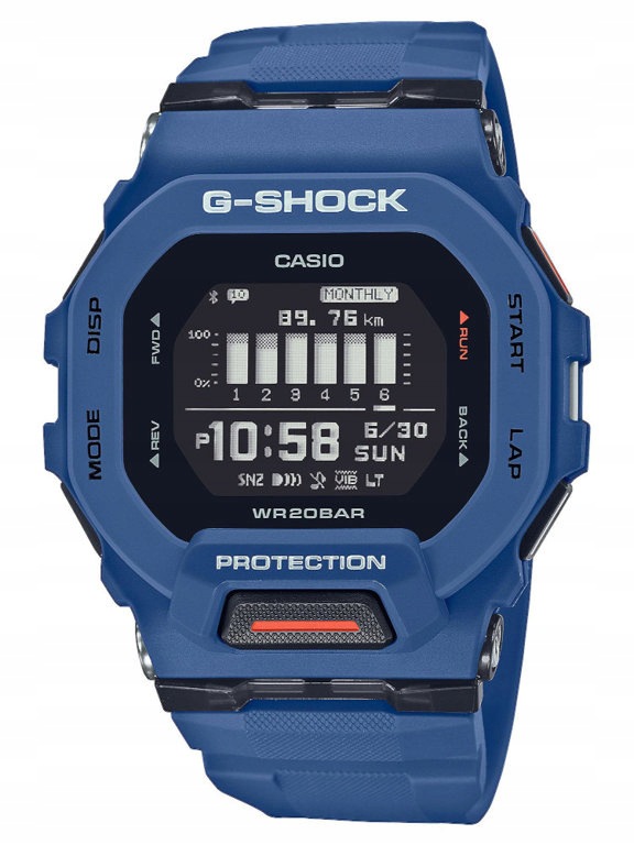 Pánské Hodinky Casio G-shock GBD-200-2ER Modré Stopky 200 M Pro Kluka