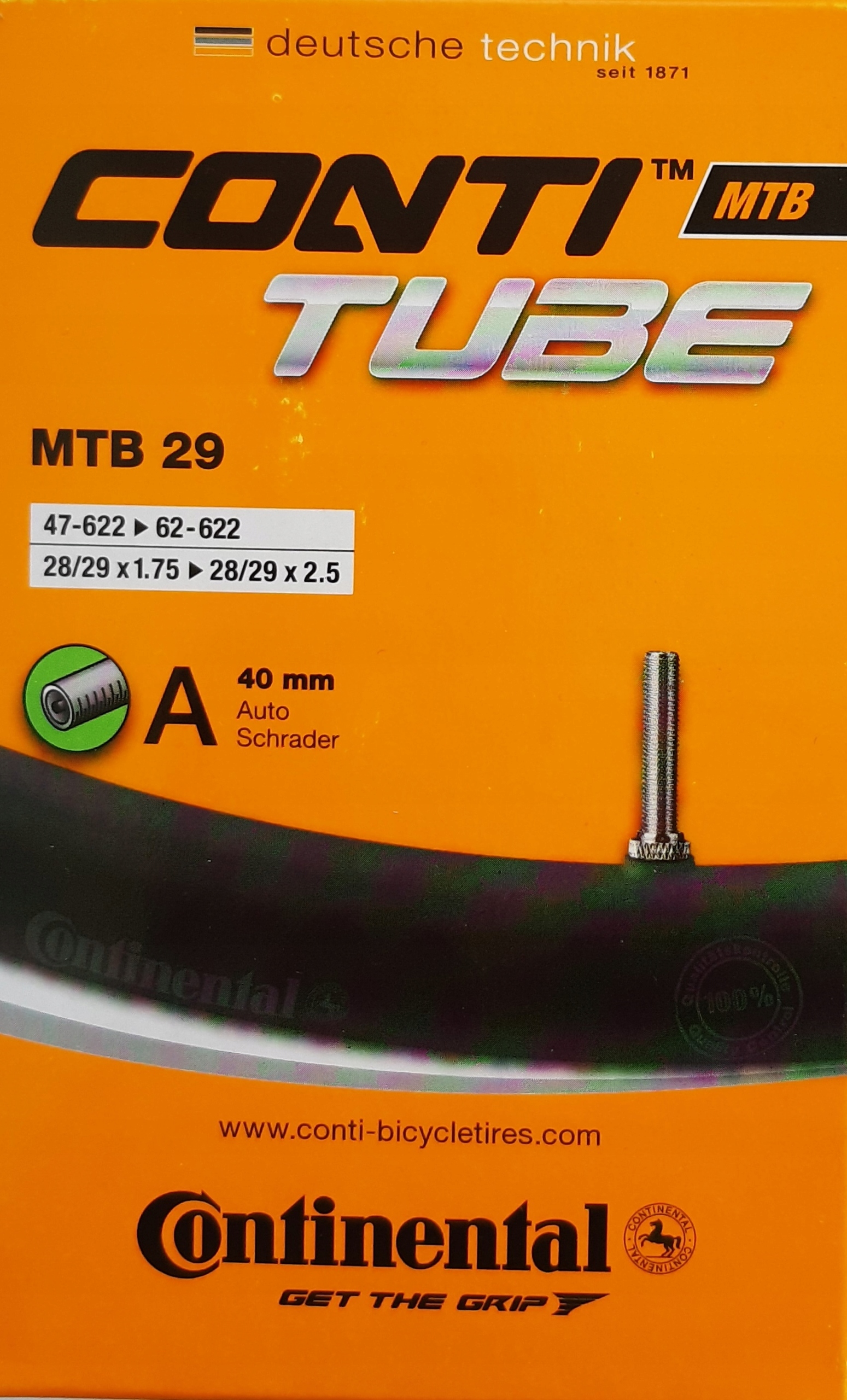 Dętka CONTINENTAL MTB 29x1.75-2.5 Schrader 40mm