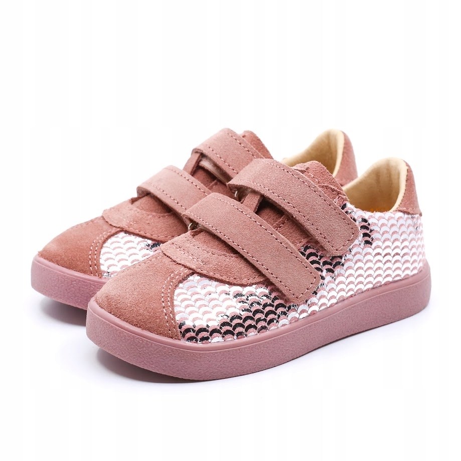 Półbuty Mrugała Piko 3124/4-44 rosa glitter na rzepy roz.20