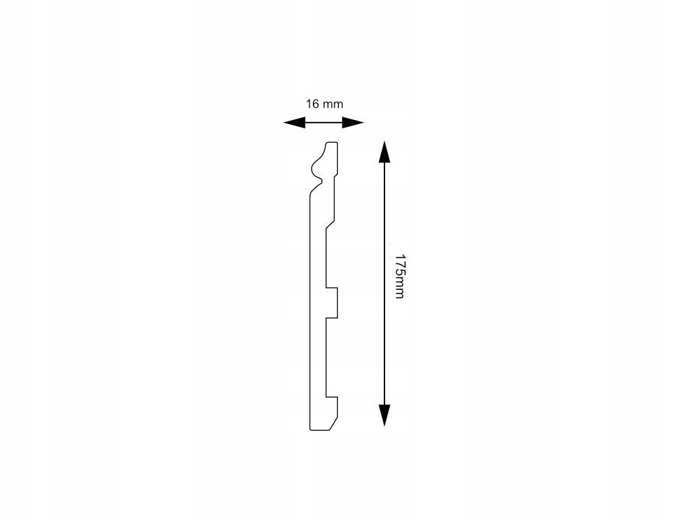 LISTWA biała PRZYPODŁOGOWA LPC-33 Creativa. Cokół Kod producenta LPC-33