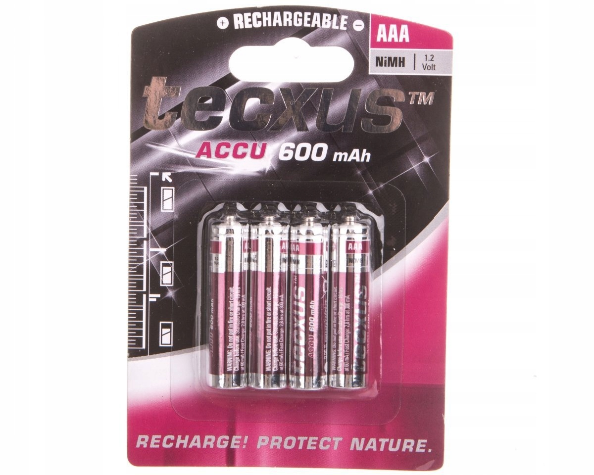 

Akumulator Ni-MH HR03 Aaa 600mAh Tecxus 4szt