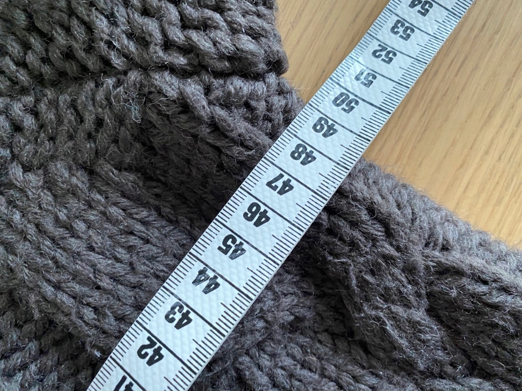 czekoladowy sweter ESPRIT wełna L / 8176 Dekolt kołnierzyk