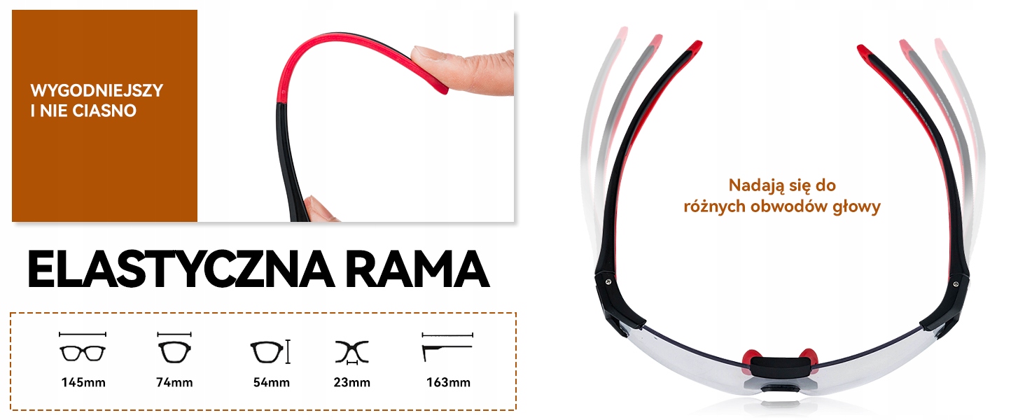 Fotochromowe okulary na rower ROCKBROS 10127 Płeć produkt uniseks