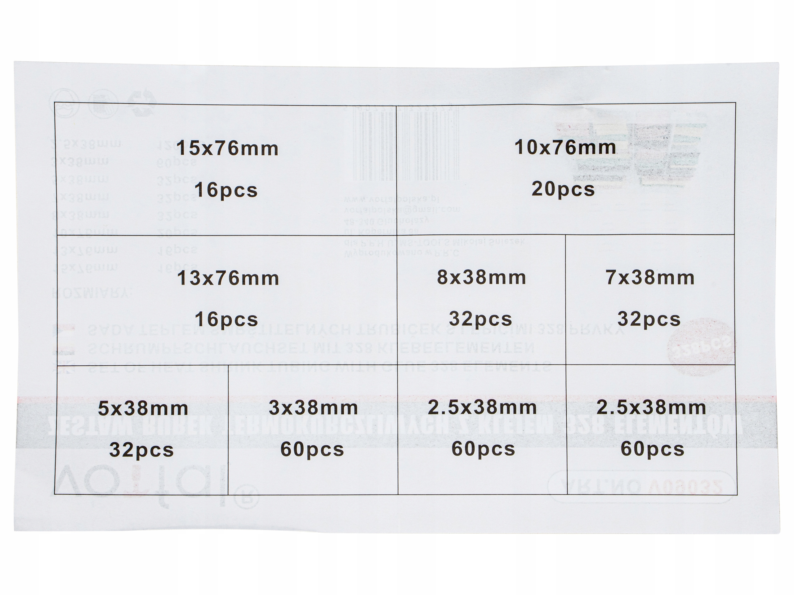 KOSZULKA TERMOKURCZLIWE Z KLEJEM RURKI ZESTAW 328 Marka Vorfal