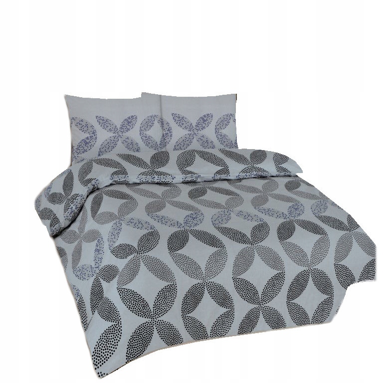 

Pościel flanela flanelowa 160x200 kropki szara