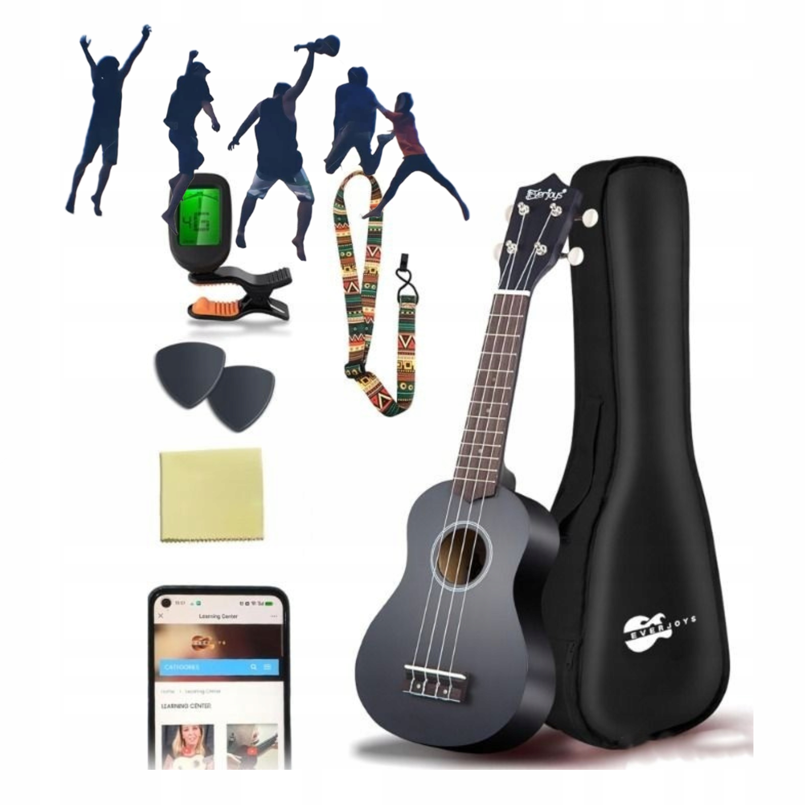 Sopránové ukulele ideální pro začínající dospělé a mládež dětí