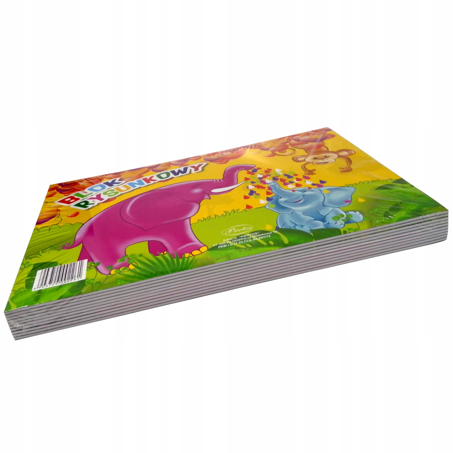 Blok rysunkowy A4 Protos Kolor biały