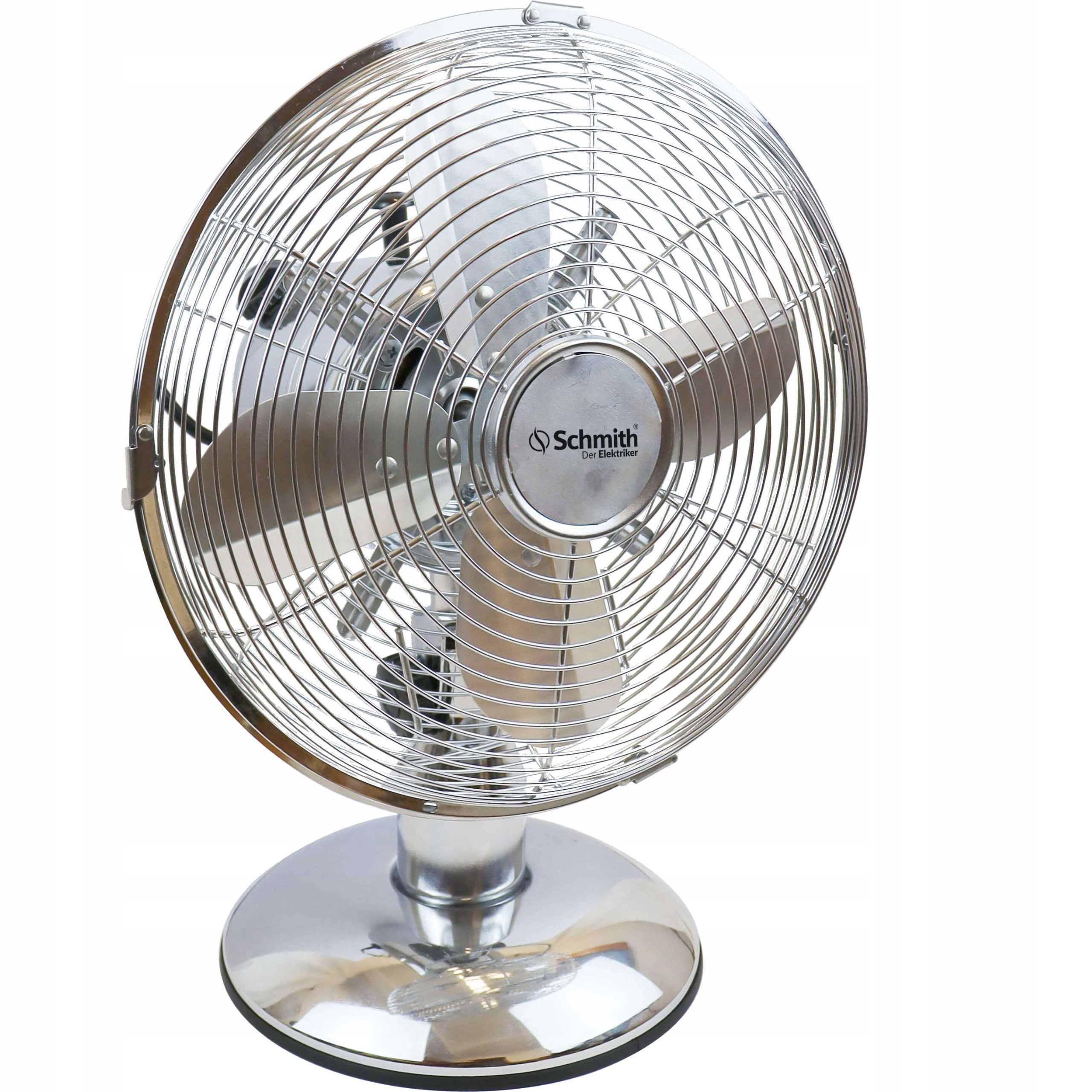 Schmith Stolní Ventilátor 30W, Chromovaný