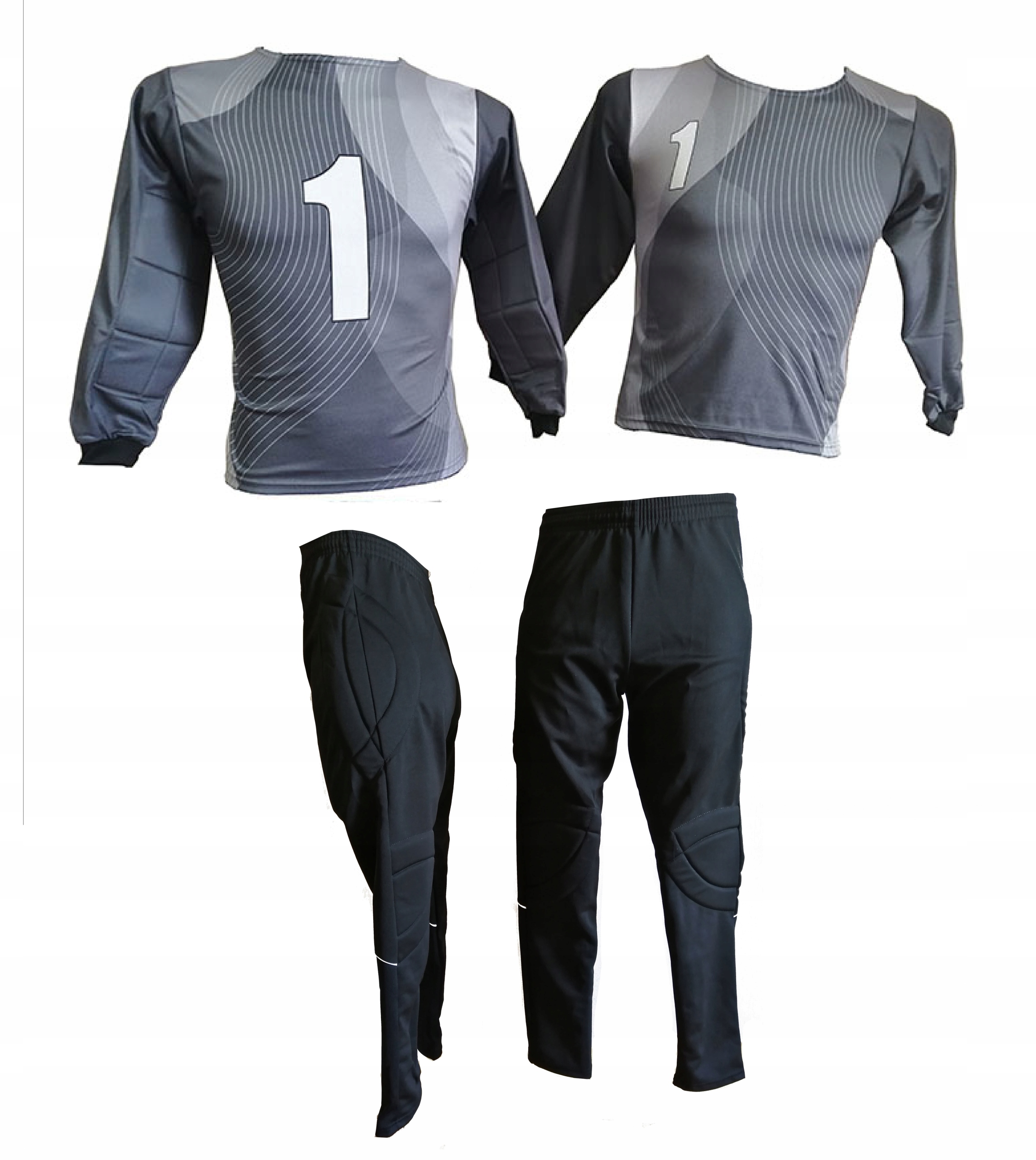 Brankářská fotbalová souprava pro chlapce, dětská, Mikina tričko, kalhoty, 122 cm