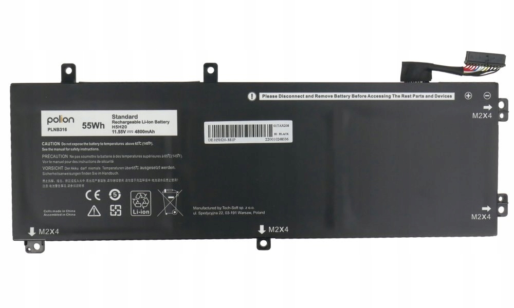 Trx Baterie Polion H5H20 pro notebooky Dell 451-BBYB Precision 5520 5530 55