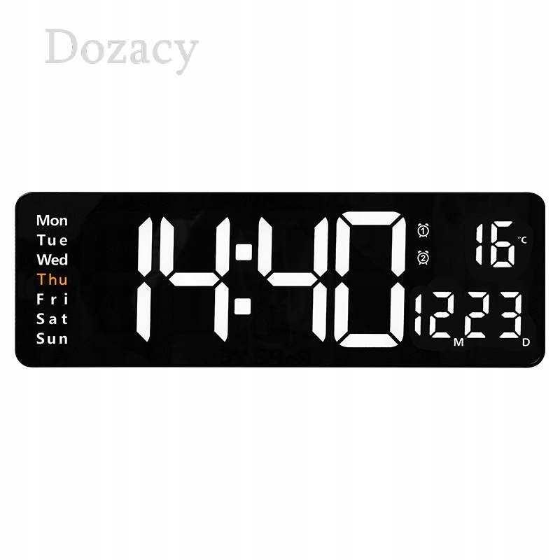 

Budzik Zegar Elektroniczny Termometr Zegary Led