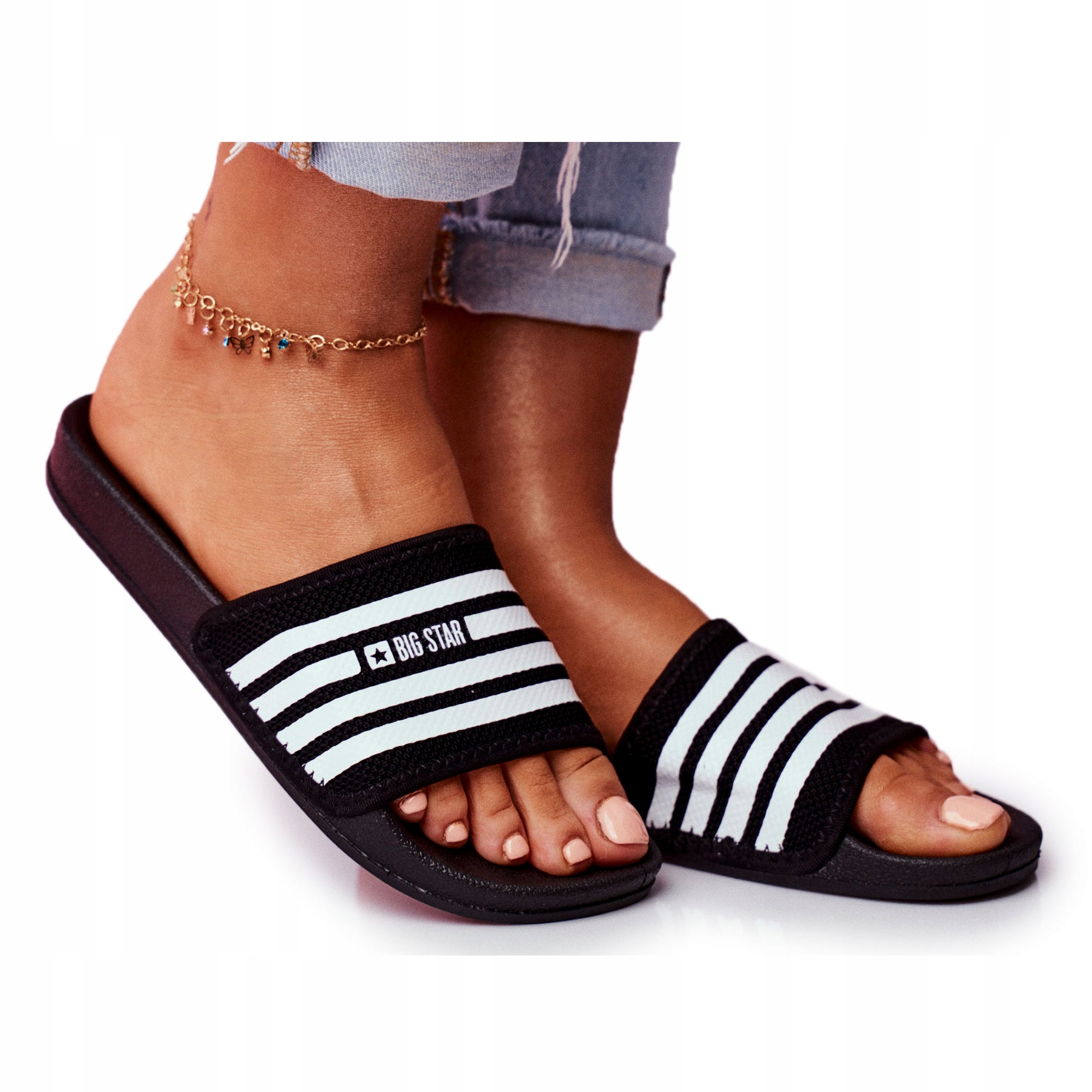 

Białe Czarne Guma Buty Kobiety Big Star r.39