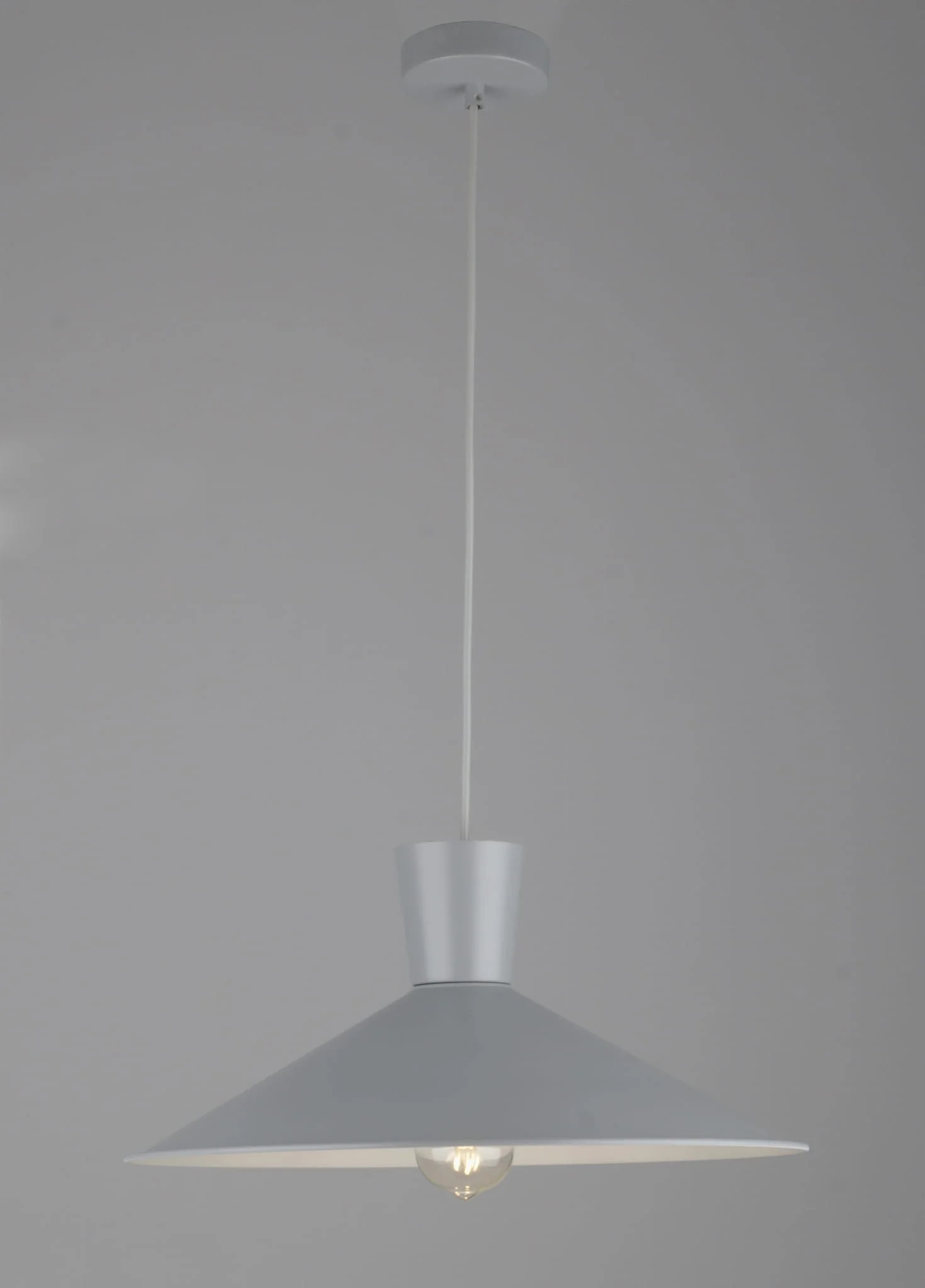 Candellux Závesná Lampa Elista 1xE27 Sivá Kov Moderná 60W