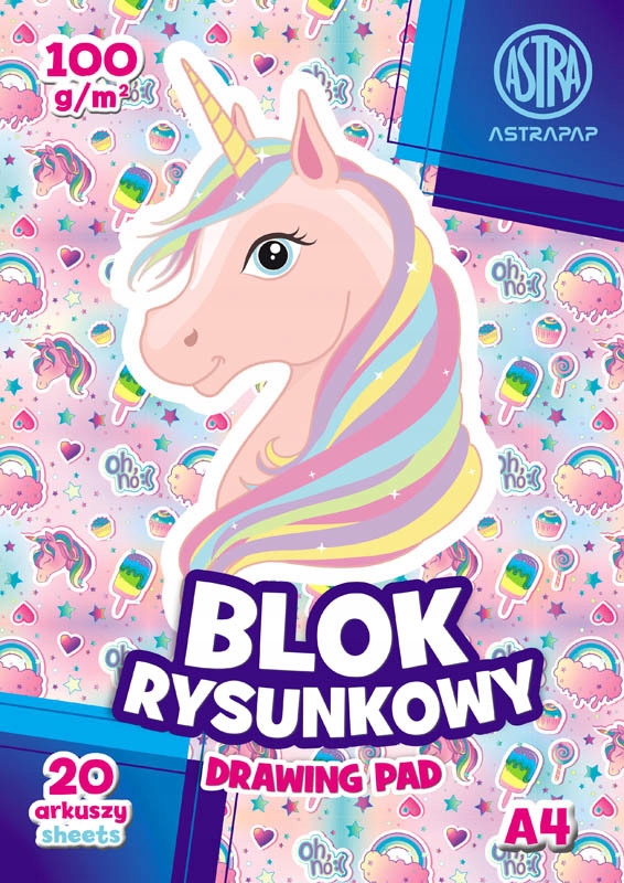 

Astra Blok Rysunkowy A4 20 kartek biały 1075