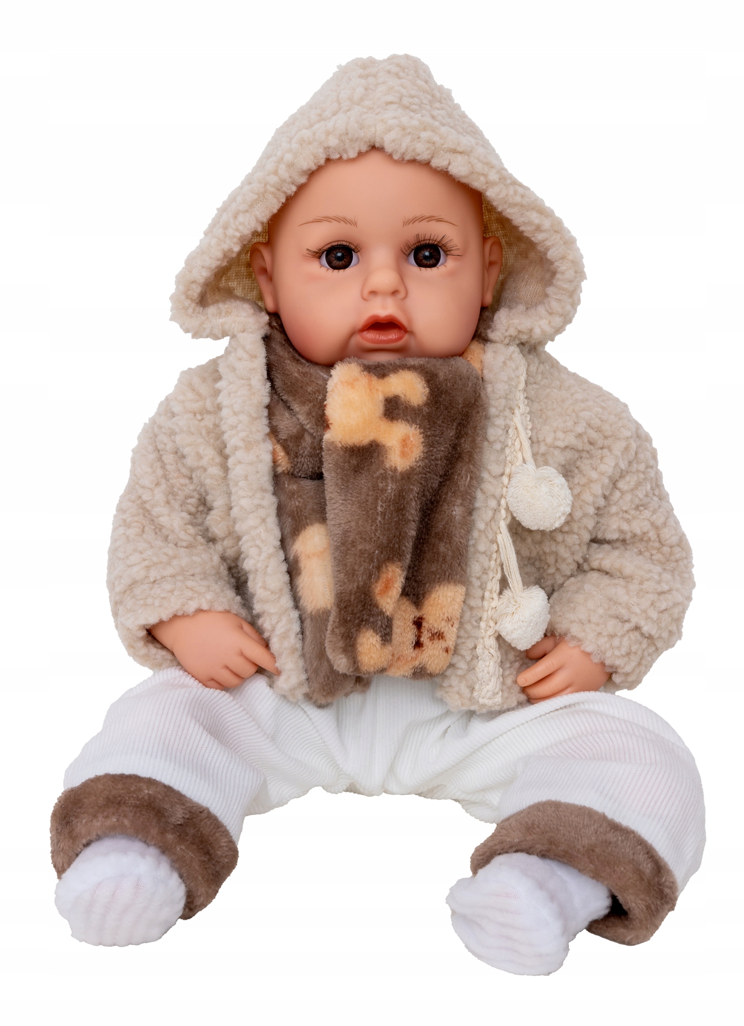 INTERAKTYWNA LALKA BOBAS MÓWI I ŚPIEWA PO POLSKU duża 45cm + smoczek Doris EAN (GTIN) 5904161367116