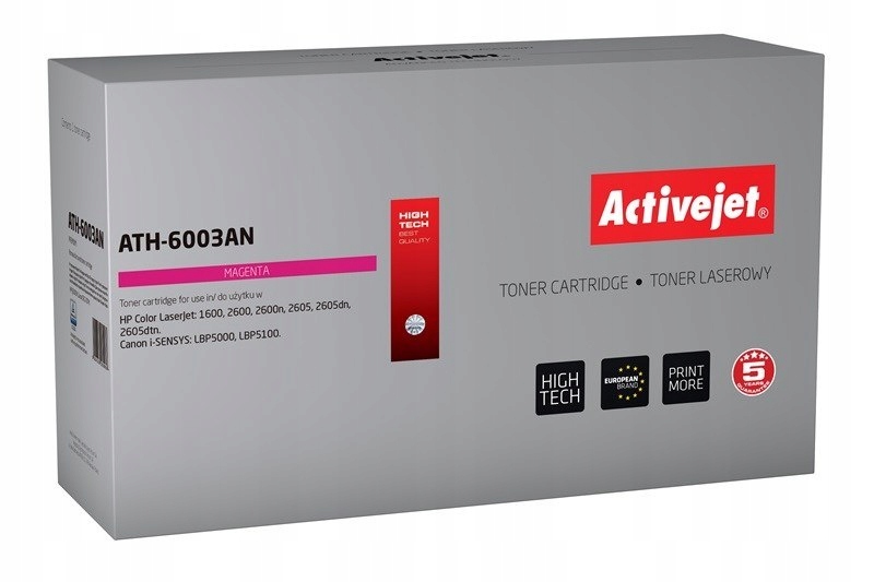 Toner Activejet ATH-6003AN (zamiennik do Hp 124A Q6003A, Canon CRG-707M; Pr