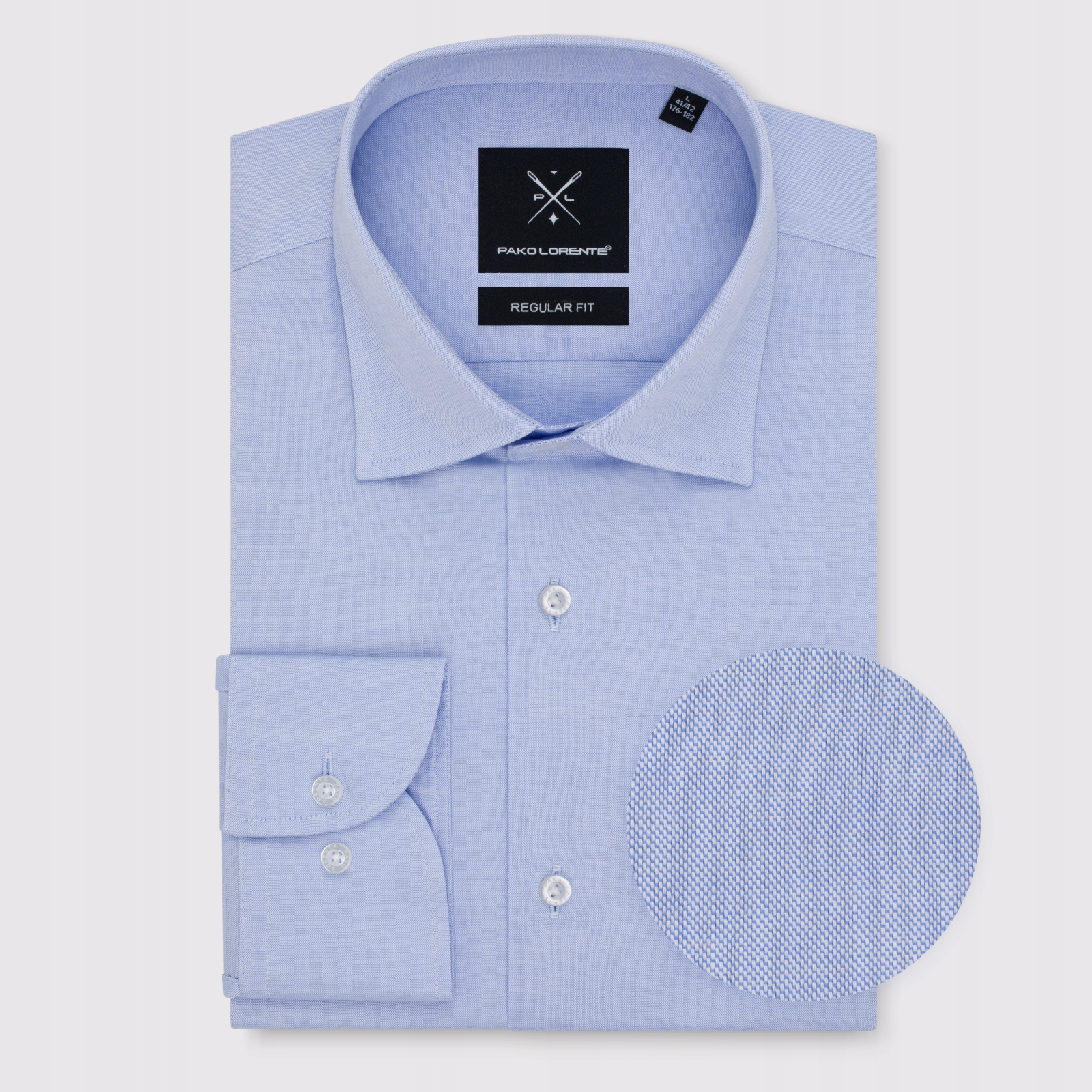 Niebieska koszula męska Pako Lorente roz. 43-44/176-182