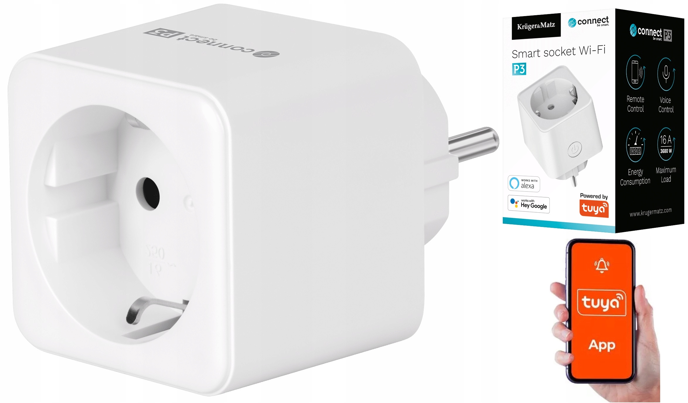 

Programator Włącznik Wyłącznik Timer Wifi Tuya P3