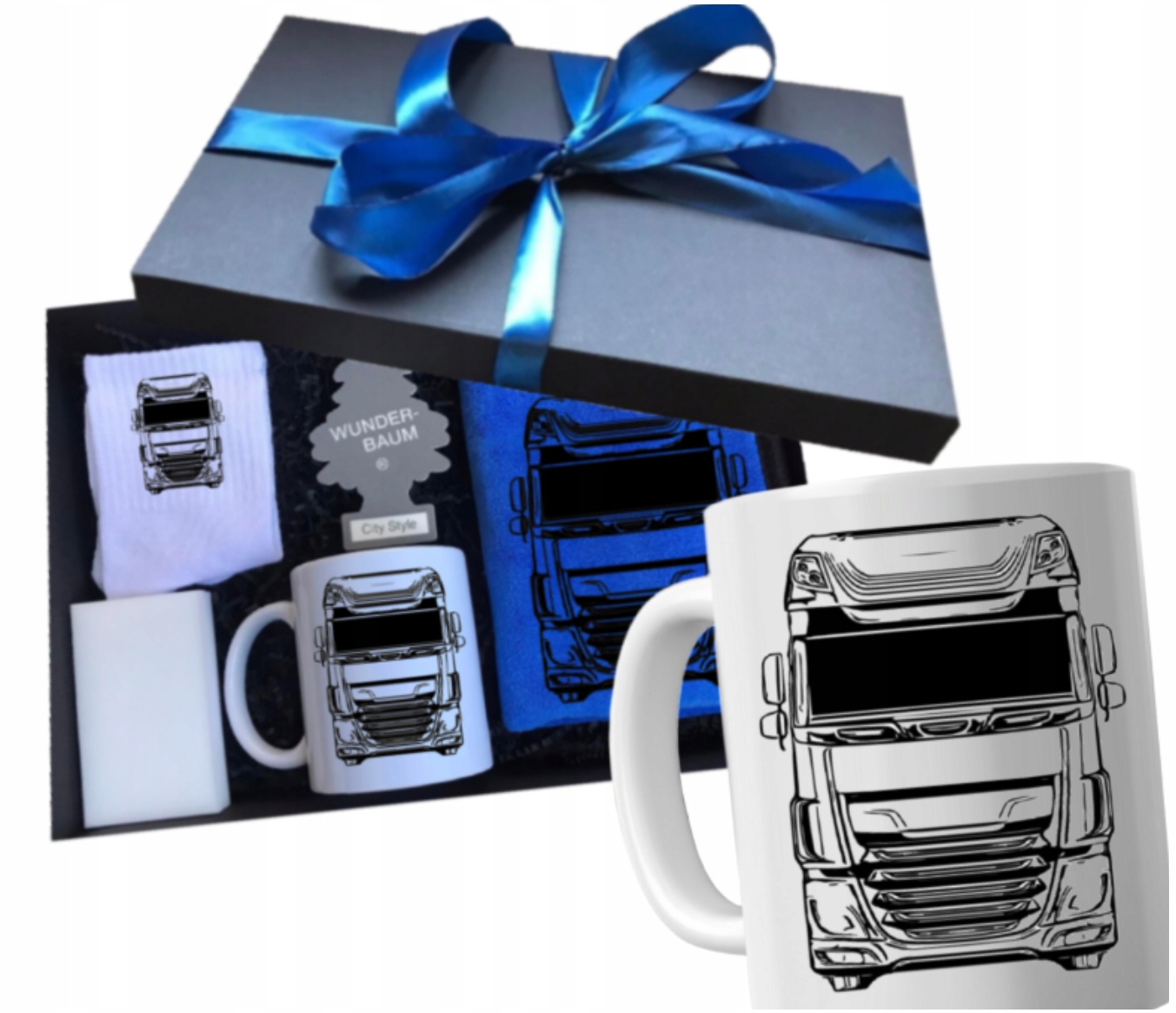 Sada automobilových hrnků – dárek pro řidiče auta Daf Kamion