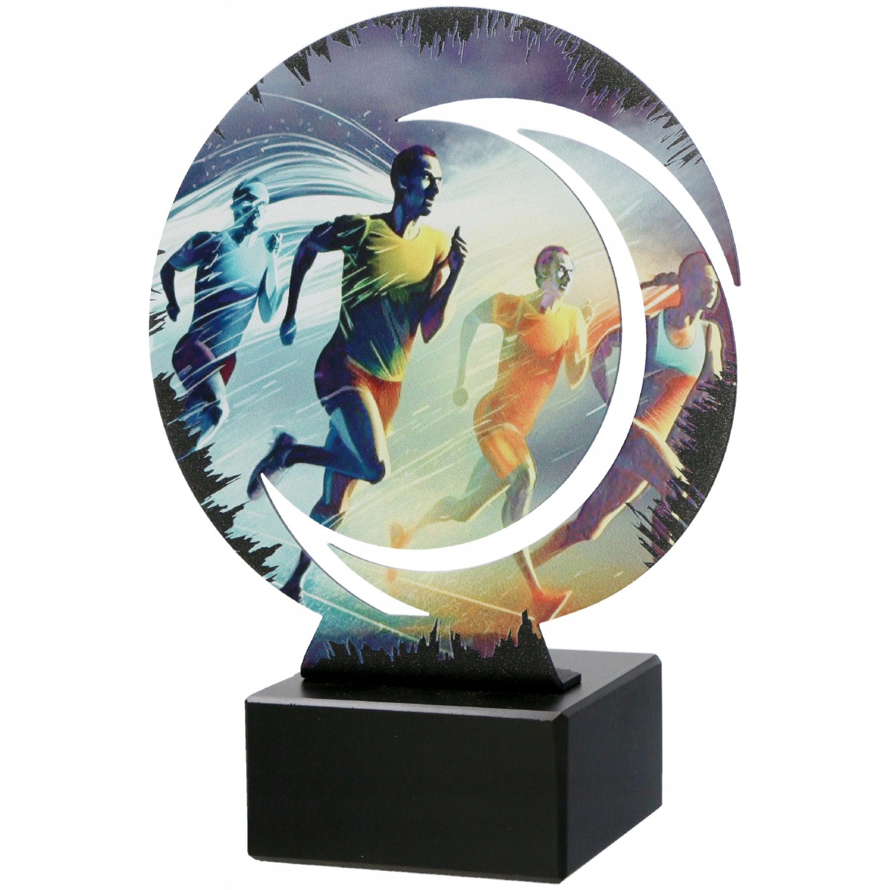 Statuetka Metalowa Nagroda dla Biegacza Trofeum Wr-run-c 18cm +tabliczka