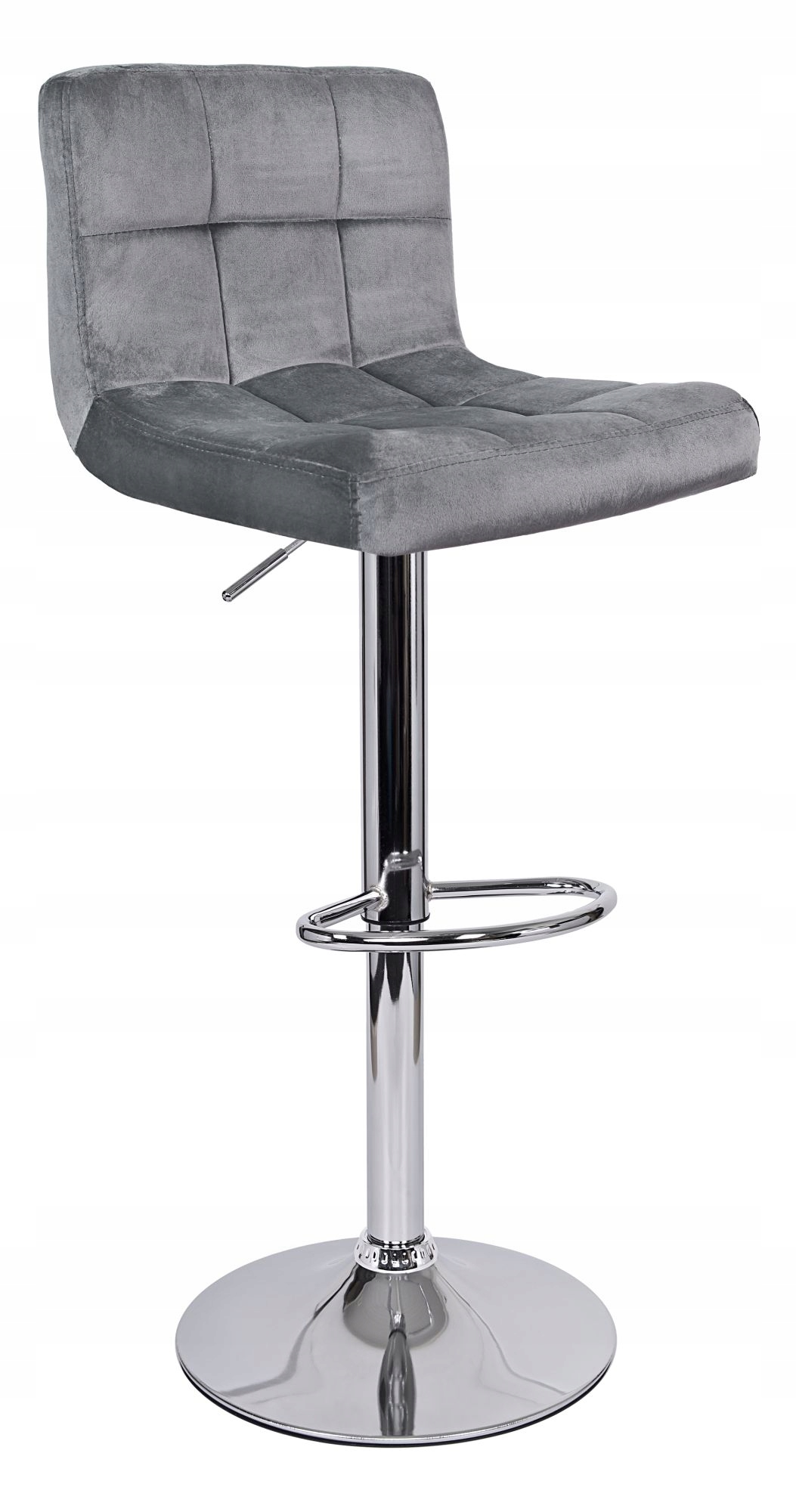 KRZESŁO BAROWE HOKER WELUR PIKOWANE DO KUCHNI LOFT DO WYSPY