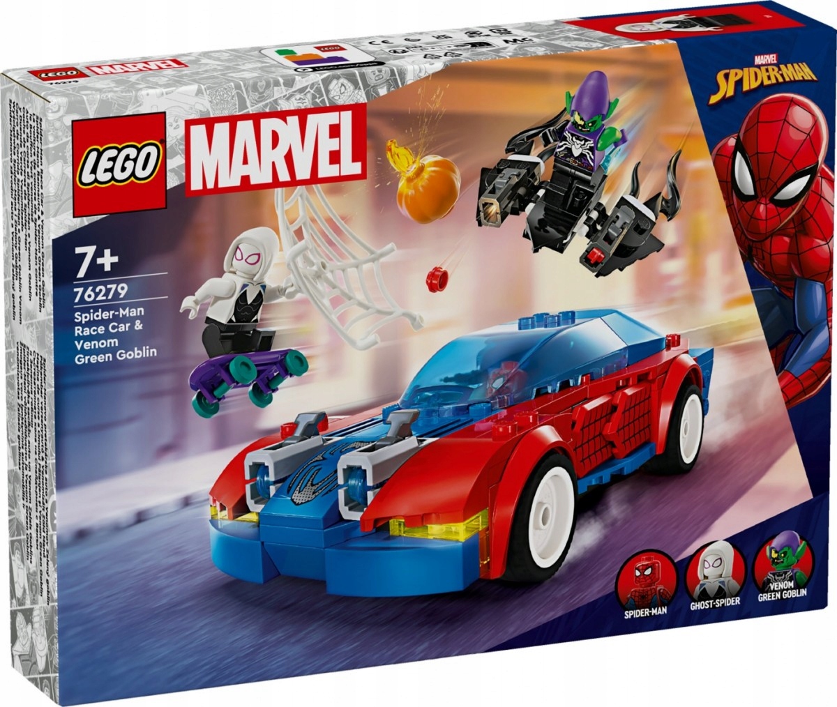 Lego Stavebnice Heroes 76279 Závodní Spider-Man a Zelený Goblin