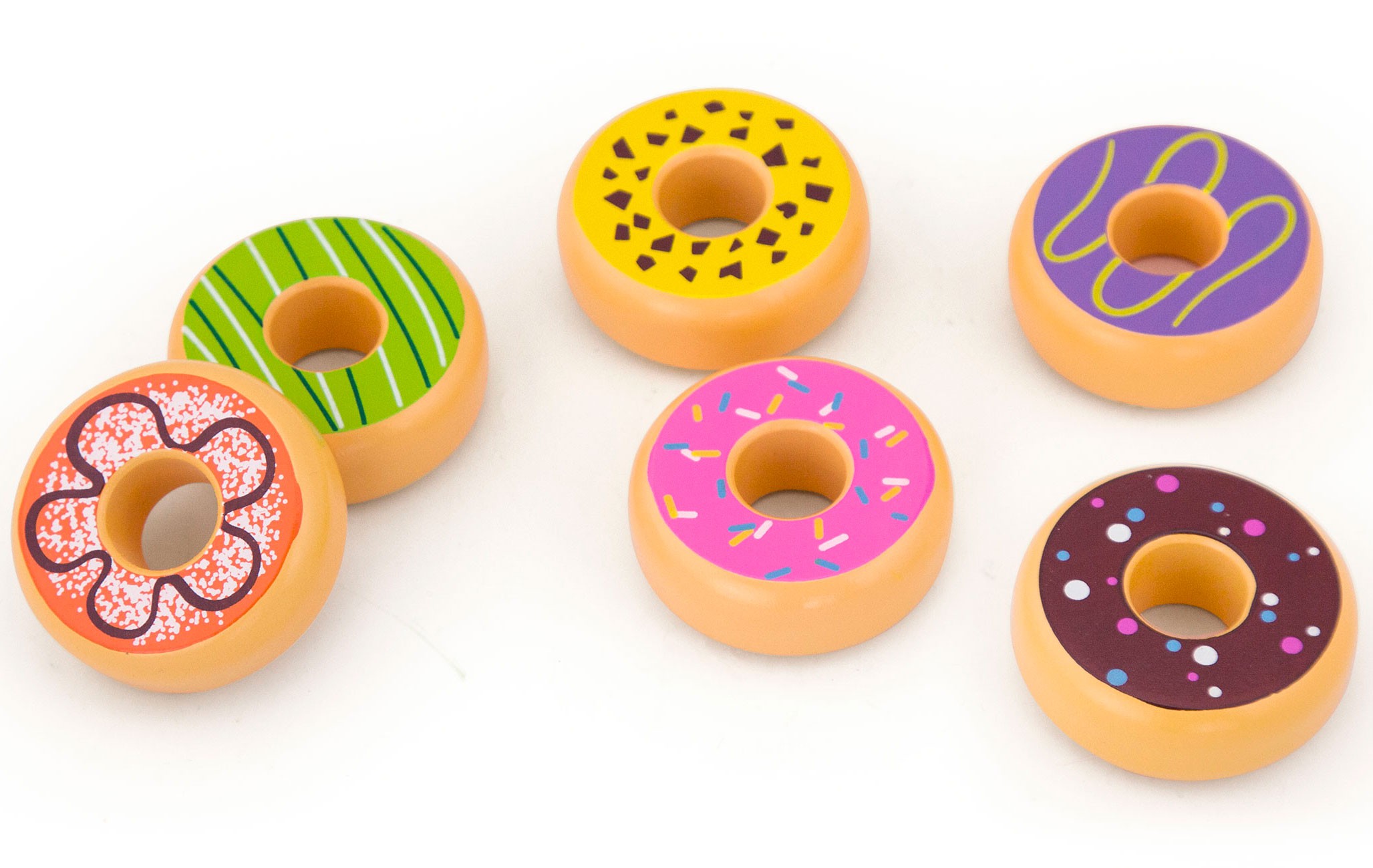 

Viga Drewniane Pączki Donaty 6 szt