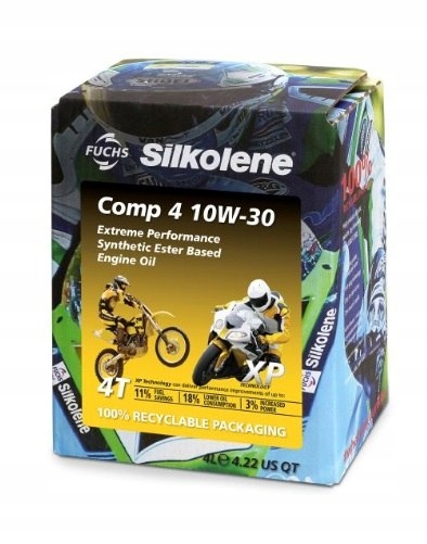 Motorový olej Silkolene Comp 4 10W30 Xp Cube 4L