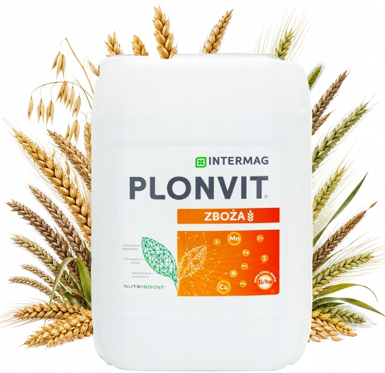 Plonvit Zboża 10L Nutriboost Intermag nawóz dolistny, wieloskładnikowy