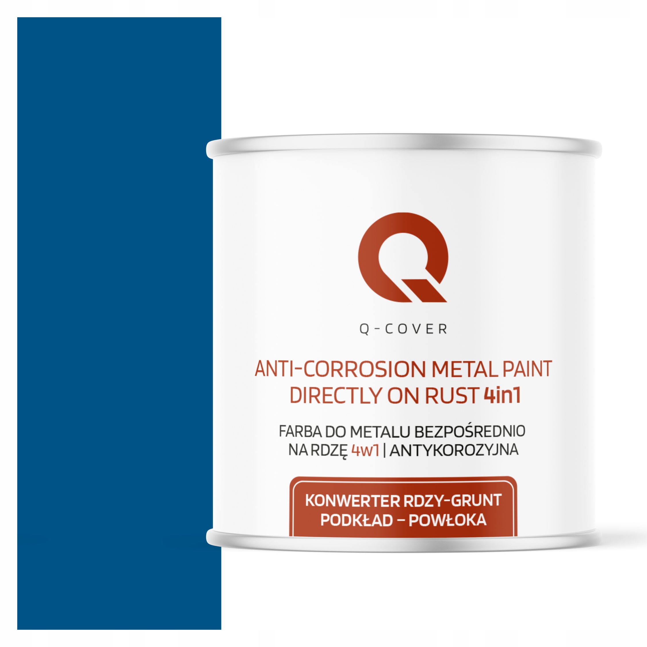 Farba Na Kov Na Hrdzu Pozinkovaná Aluminium 4v1 Modrá Ral 5005 Mat 2.5L