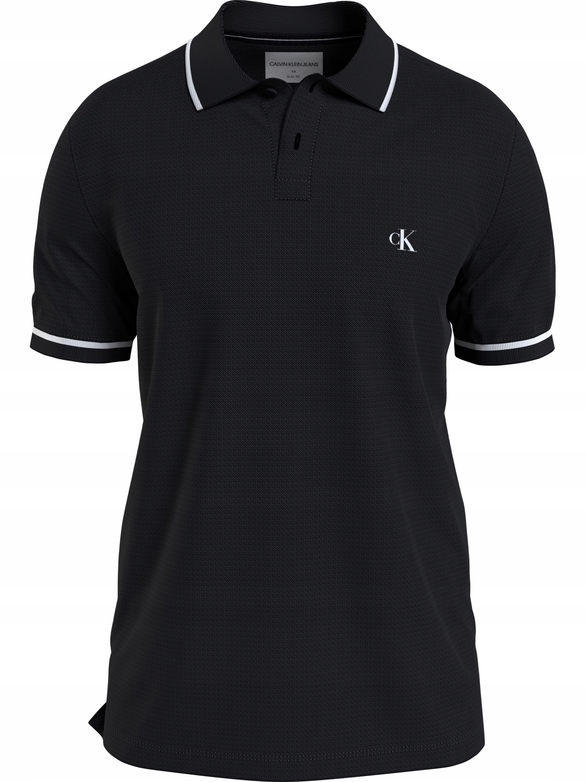 

Calvin Klein Męska Koszulka Polo Tipping Black r.L