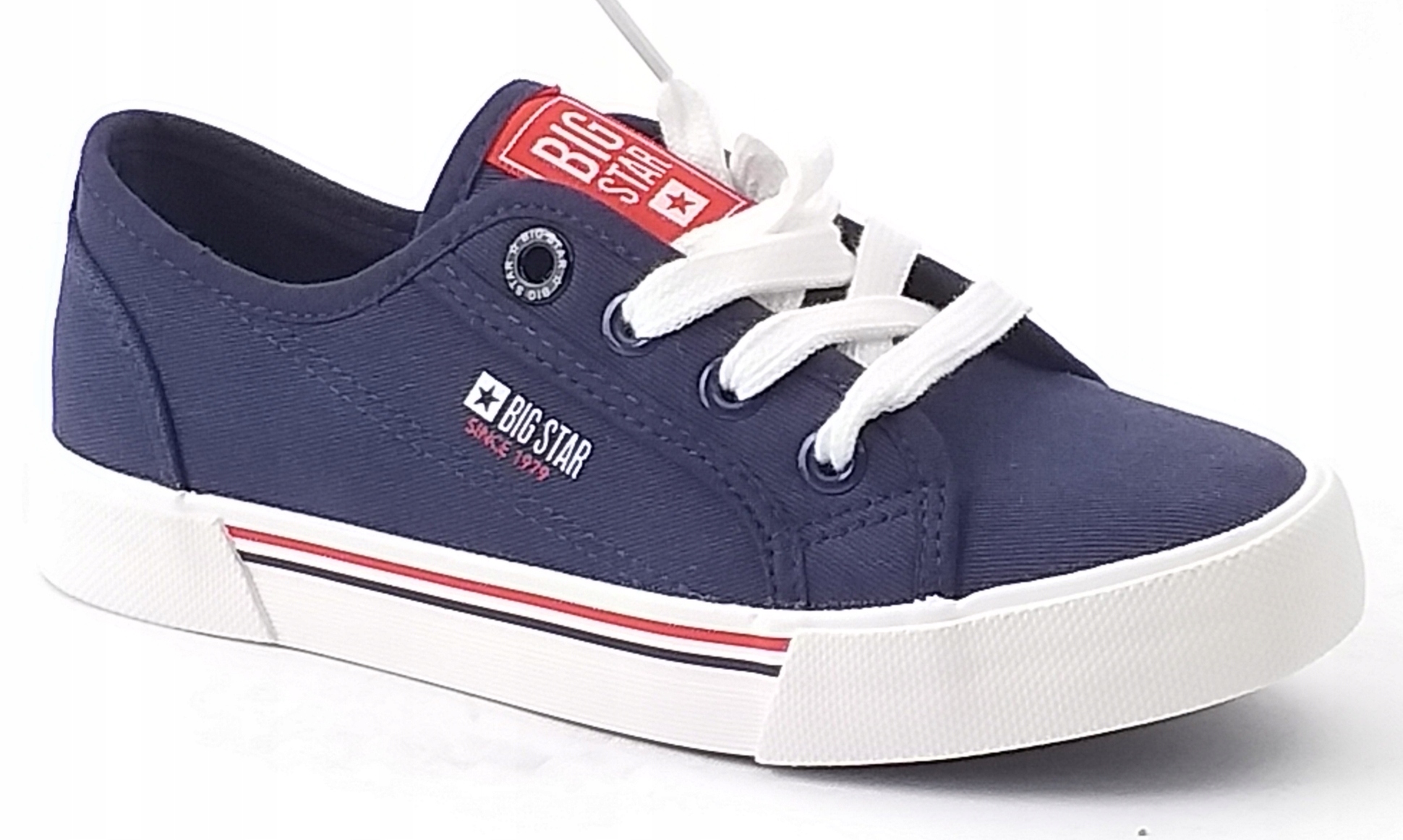 

Granatowe Dziecięce Big Star Trampki Sznurowane 35
