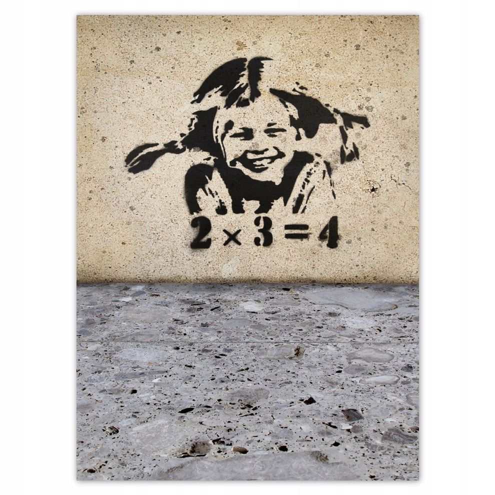 

Naklejki 125x170 Banksy dziewczynka piegi