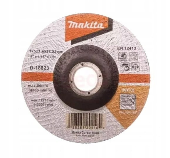 

Makita Zestaw 10 x tarcza tnąca 125x1.6mm D-18823