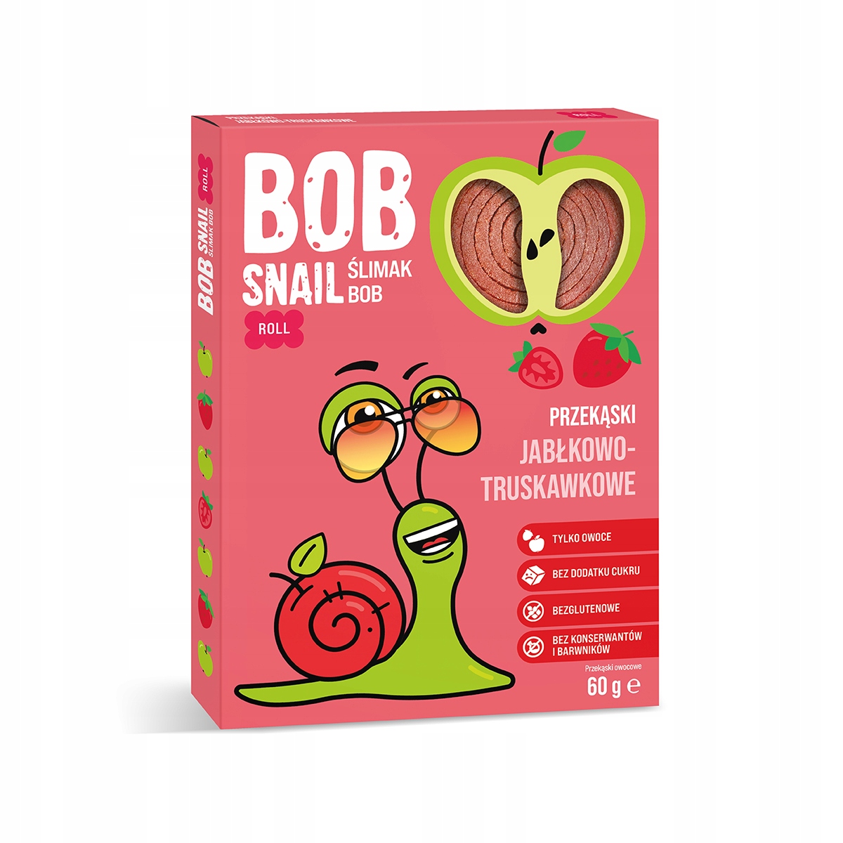 Bob Snail Mix Przekaska Jablko-Truskawka Jablko-malina 20x60g