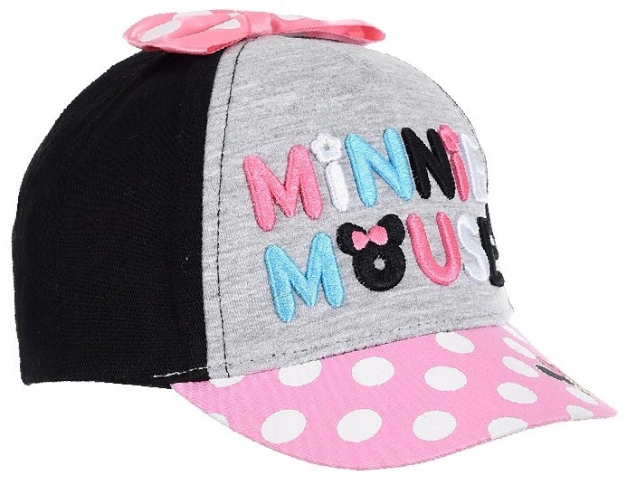 

Czapka z daszkiem dla dziewczynki Myszka Minnie 48