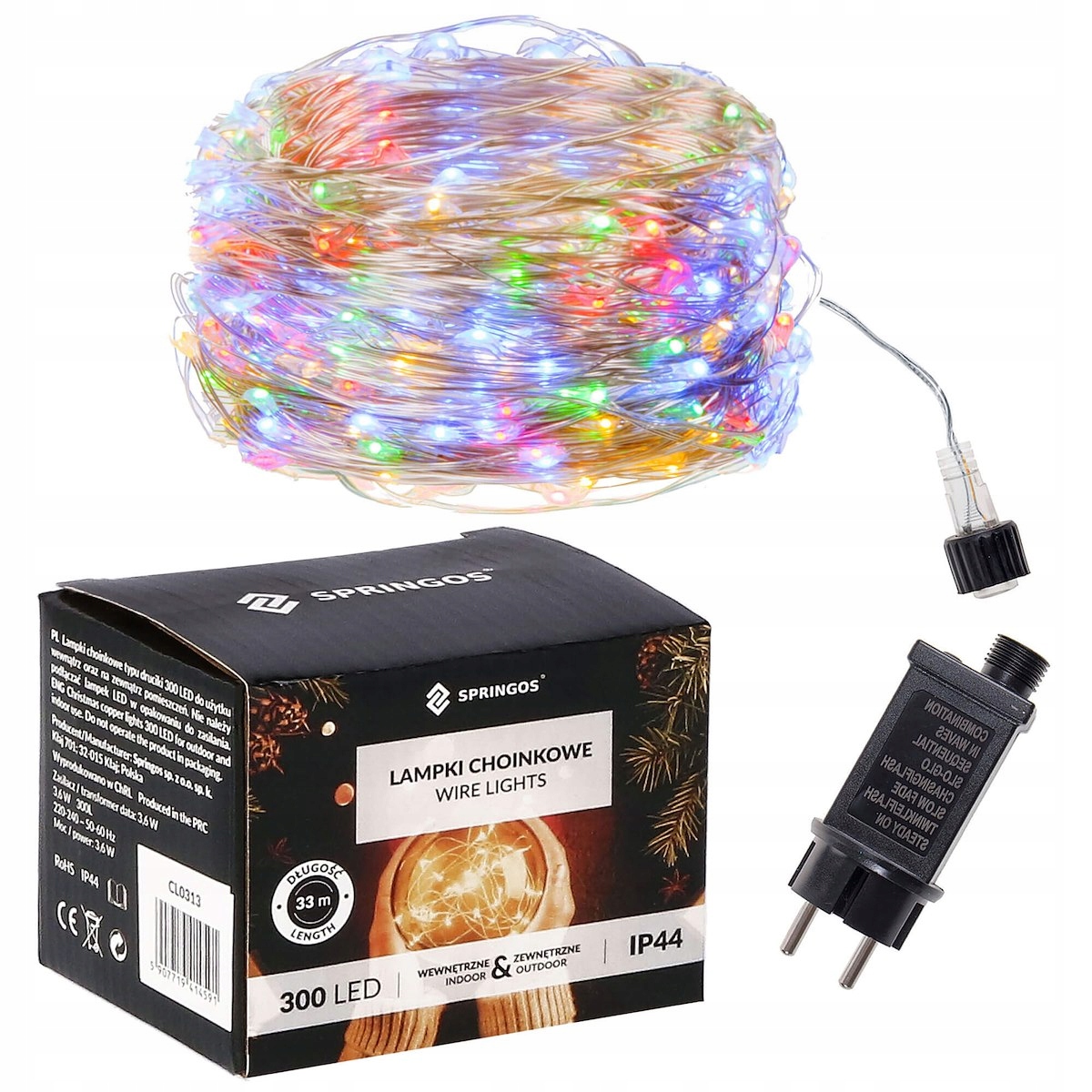

Lampki Choinkowe Drucik 300 Mikro Led Na Prąd