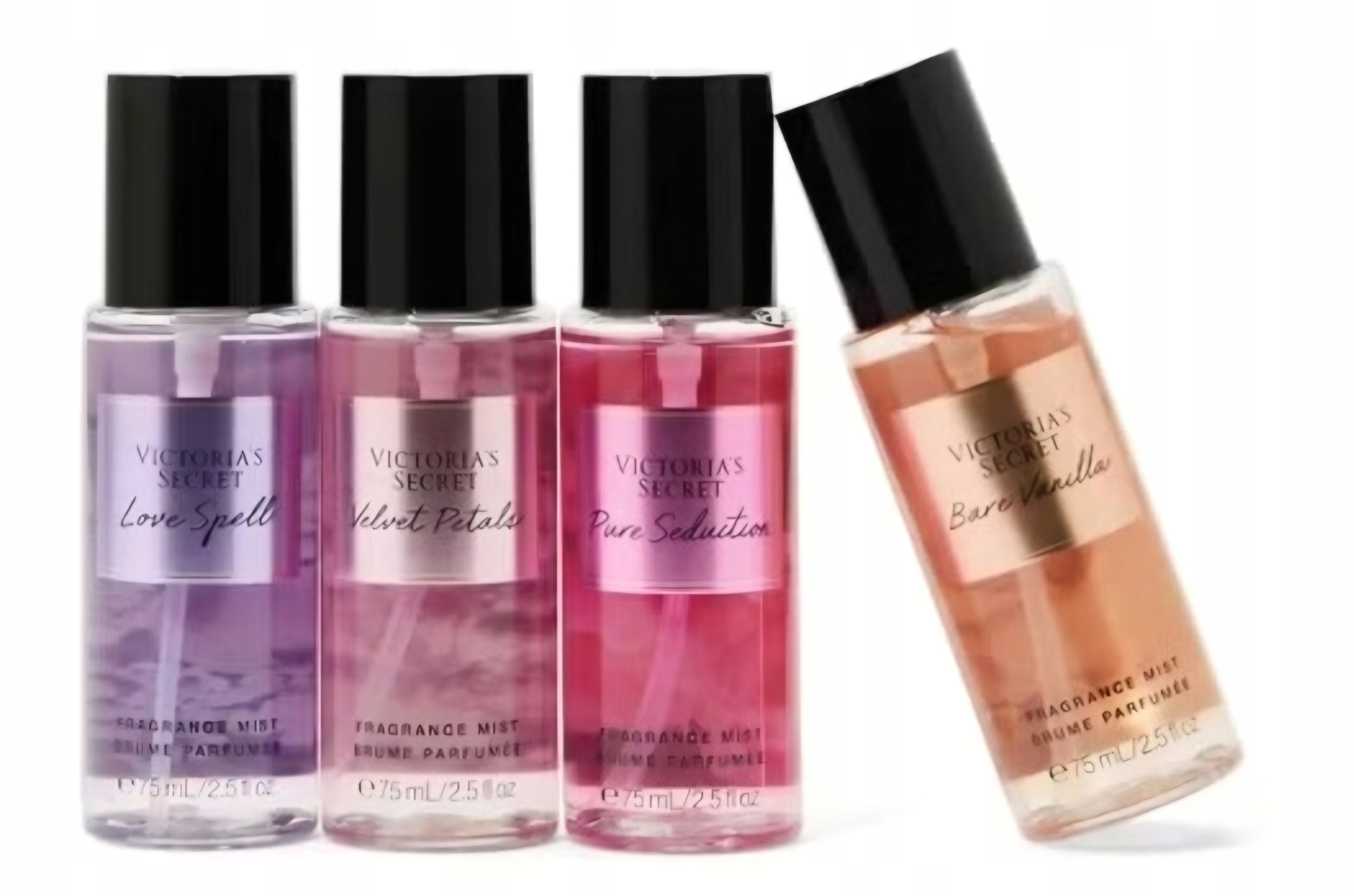 Victoria’s Secret 4x75 ml Perfumowane Mgiełki do Ciała Zestaw Prezentowy