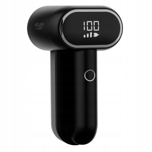 Holicí Strojek na tkaniny svetrů LCD displej 2 hlavice Černý akumulátorový