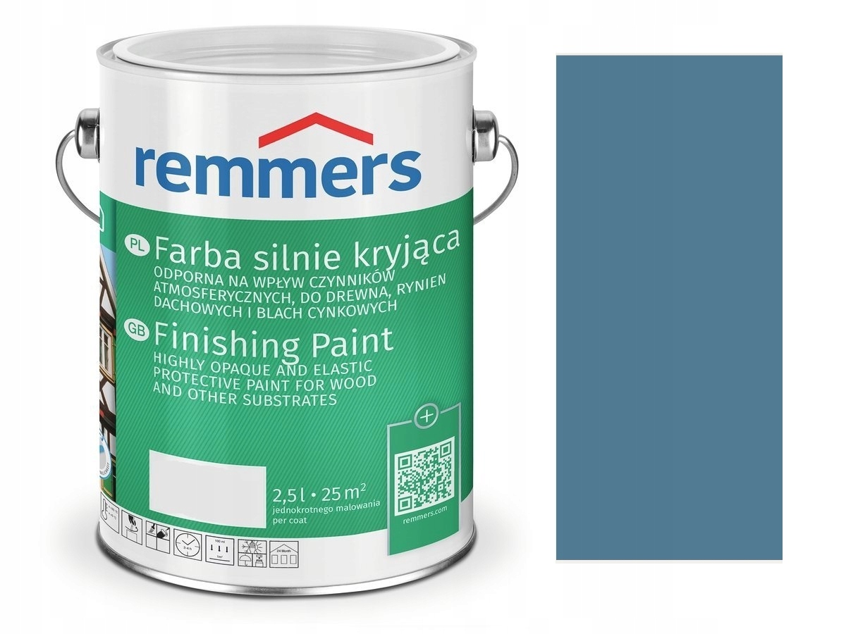 Remmers DeckFabre farba silnie kryjąca Błękit Fryzyjski 0,75L