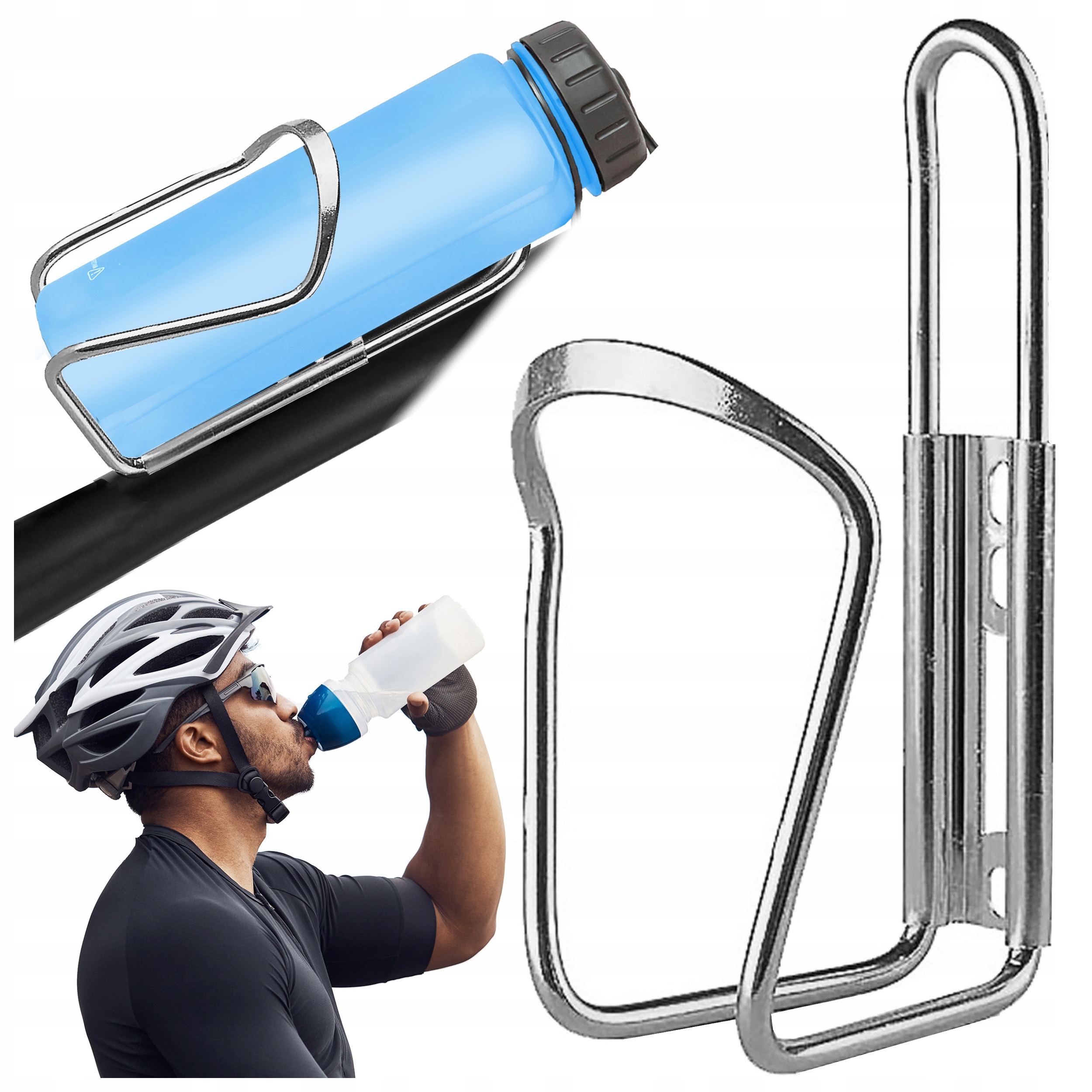 

Koszyk Na Rower Uchwyt Na Bidon Butelkę Aluminiowy