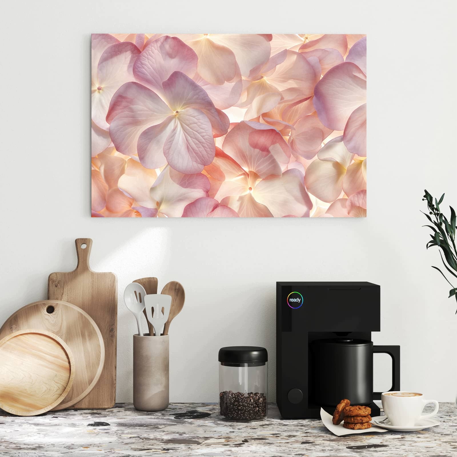 Magnetická tabule Pastelová Kouzlo květin 60 × 40 cm