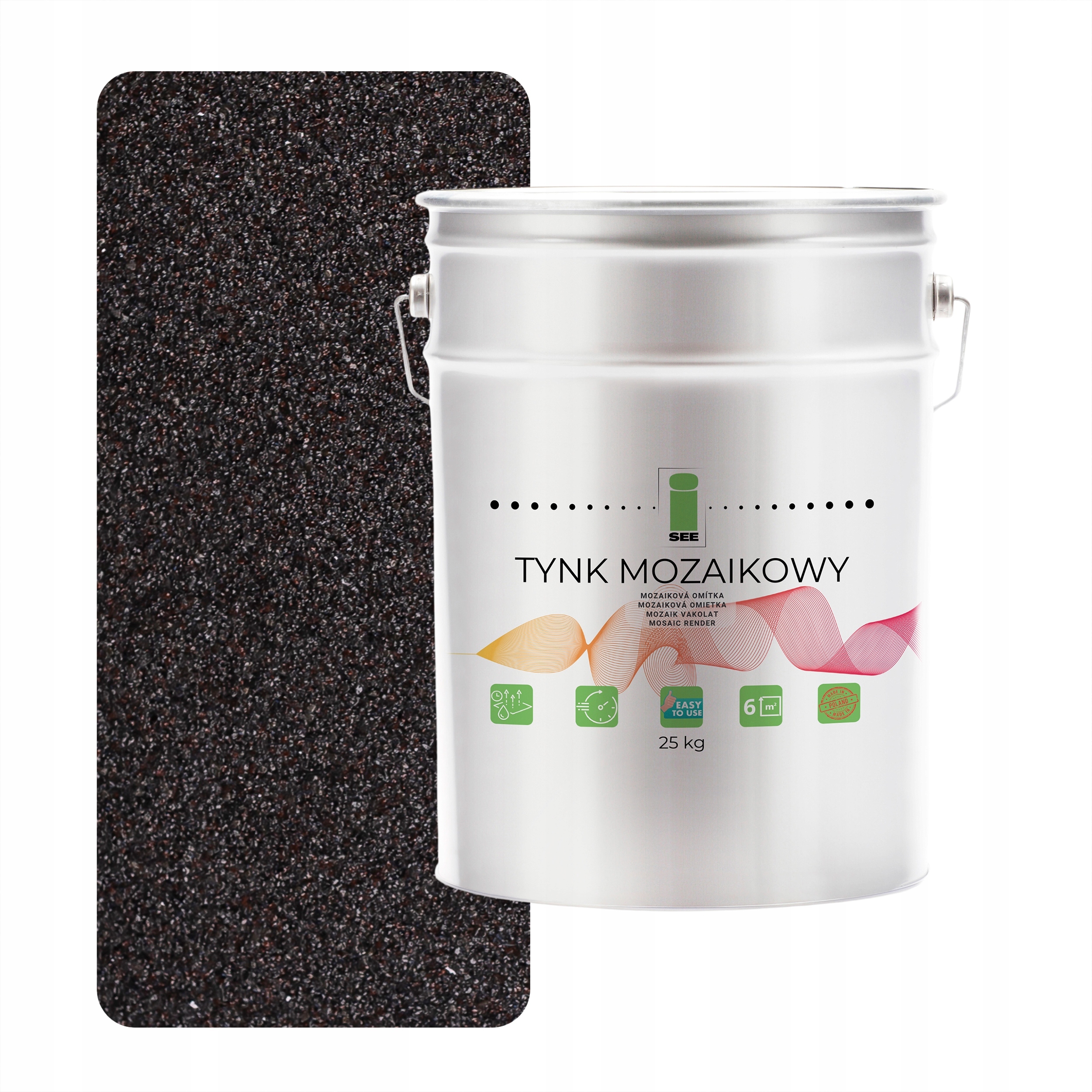 Mozaiková omietka 25 kg Hnedo čierna, mrazuvzdorná Marmolit M84