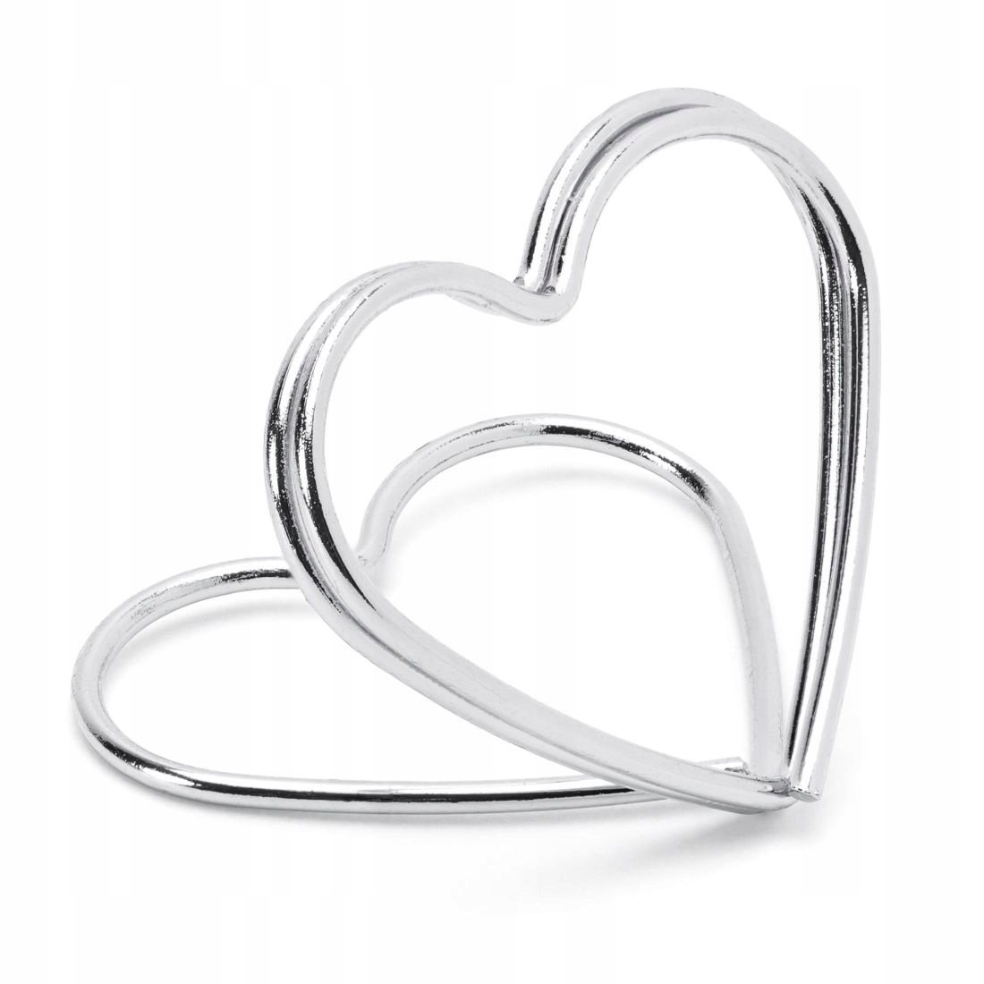 

Stojak Na Wizytówki Winietki serca srebrne 10 szt