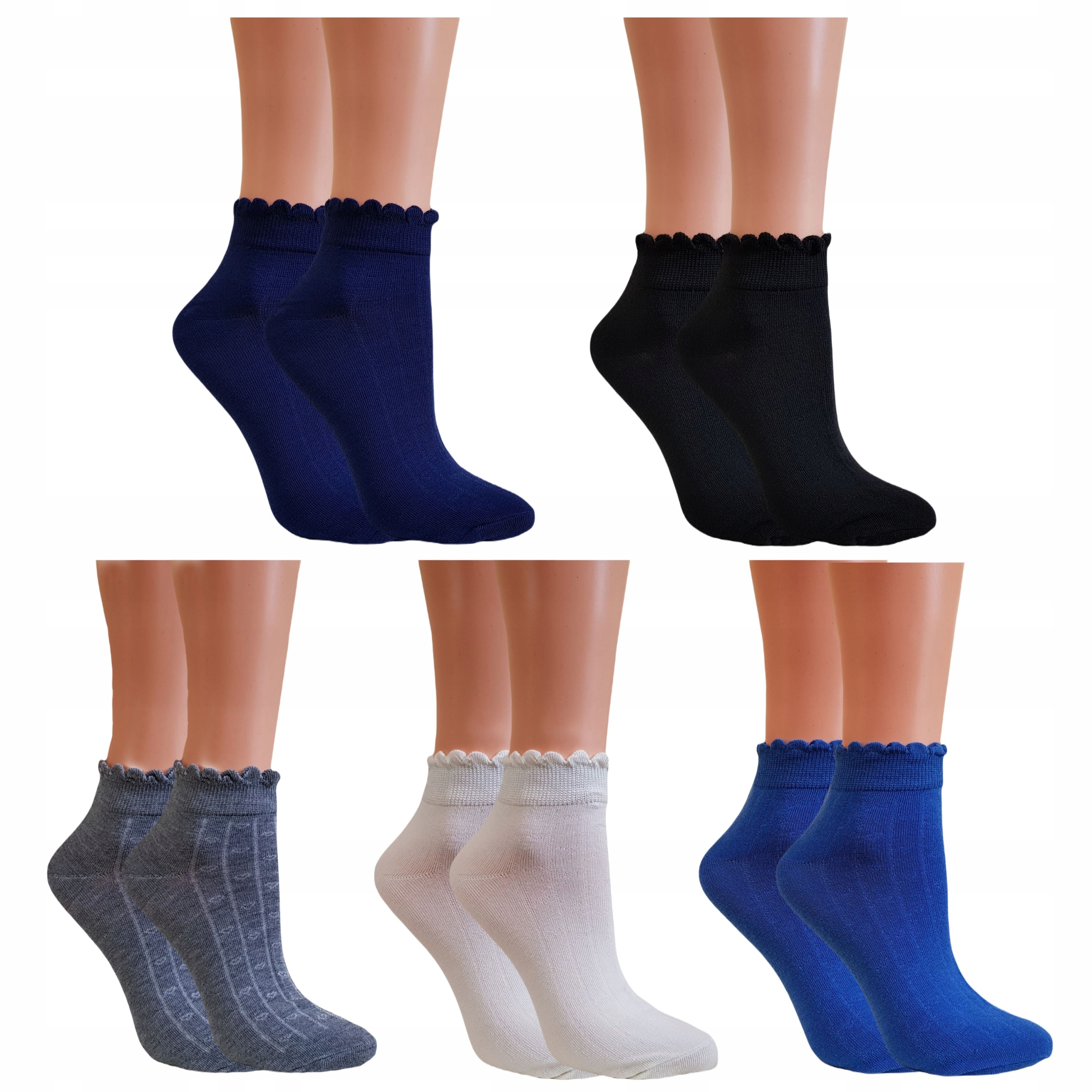 

5x Skarpety damskie Skarpetki bawełniane 35-42