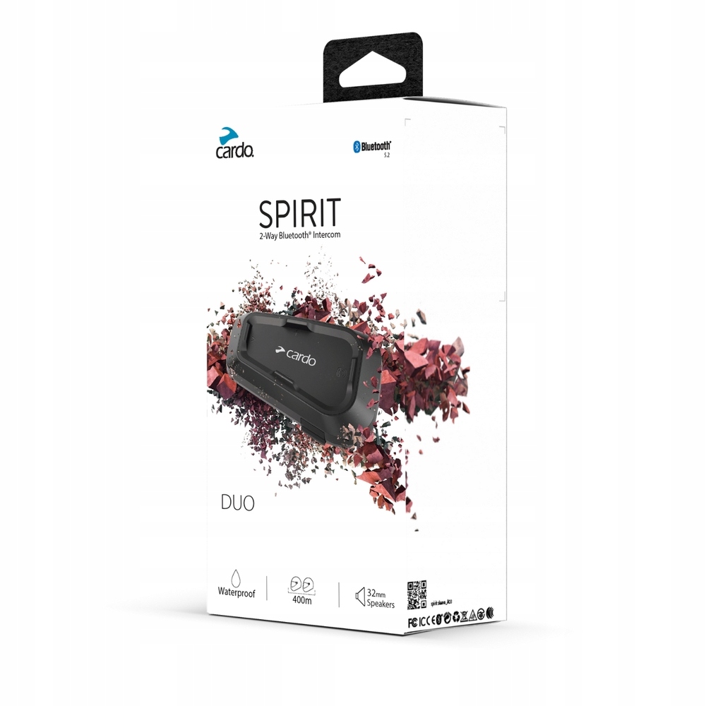 Interkom Cardo Spirit Duo set na dve prilby, dosah 400 m