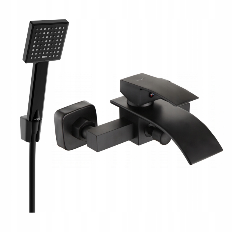 Mexen Aries vanová baterie sprchovou sadou Černá